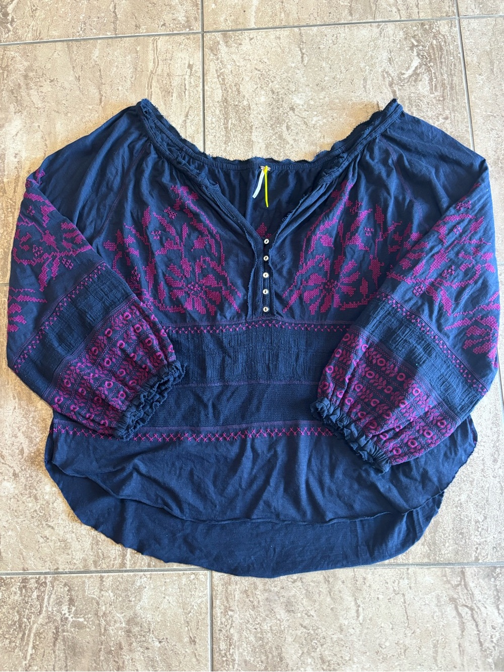 Free People Persuasion boho blouse top